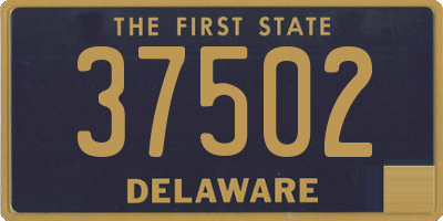 DE license plate 37502