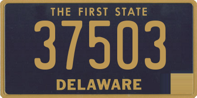 DE license plate 37503