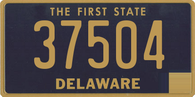 DE license plate 37504