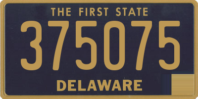 DE license plate 375075