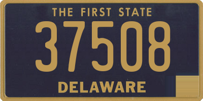 DE license plate 37508