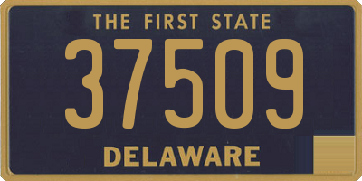 DE license plate 37509