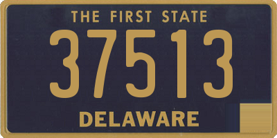 DE license plate 37513