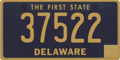 DE license plate 37522