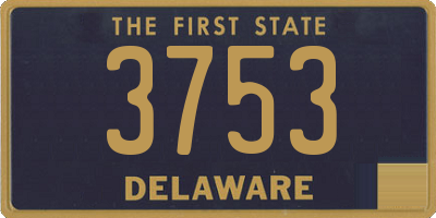 DE license plate 3753