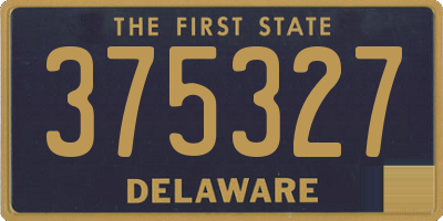 DE license plate 375327