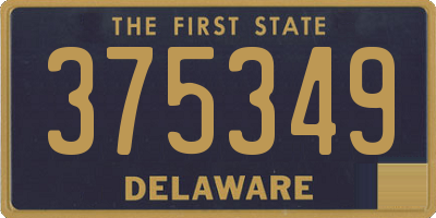 DE license plate 375349