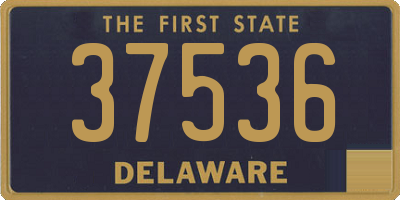 DE license plate 37536