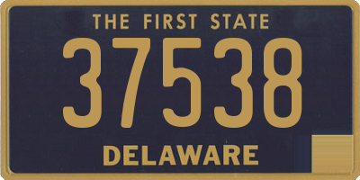 DE license plate 37538