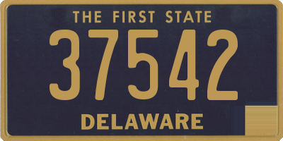 DE license plate 37542