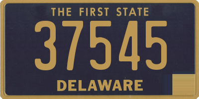 DE license plate 37545