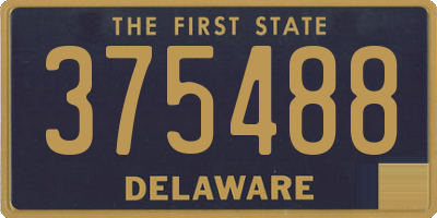 DE license plate 375488