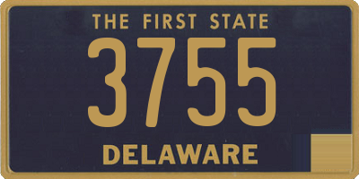 DE license plate 3755