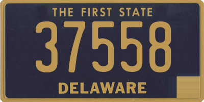 DE license plate 37558