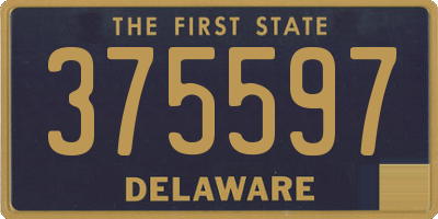 DE license plate 375597