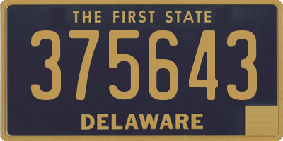 DE license plate 375643