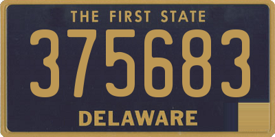 DE license plate 375683
