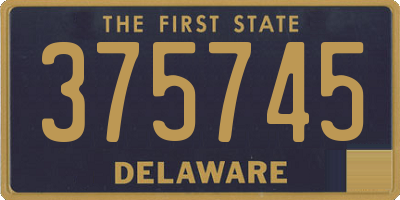 DE license plate 375745