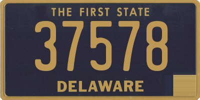 DE license plate 37578