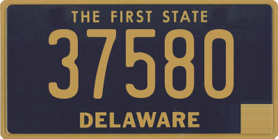 DE license plate 37580