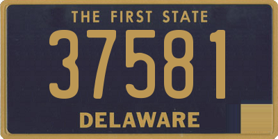 DE license plate 37581