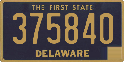 DE license plate 375840