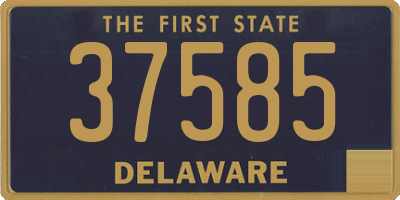 DE license plate 37585