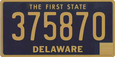 DE license plate 375870