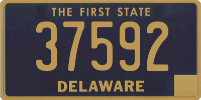 DE license plate 37592