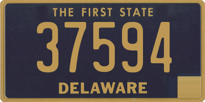 DE license plate 37594