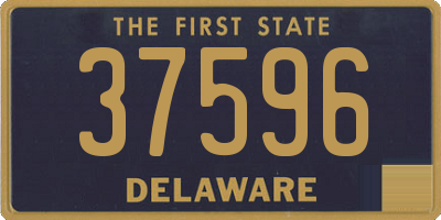 DE license plate 37596