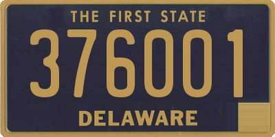 DE license plate 376001