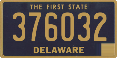 DE license plate 376032