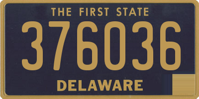 DE license plate 376036