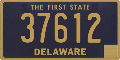 DE license plate 37612