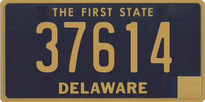 DE license plate 37614