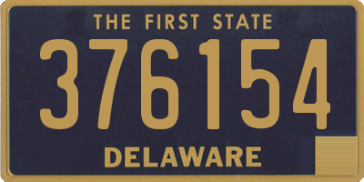 DE license plate 376154