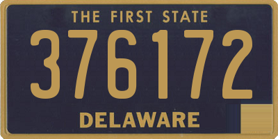 DE license plate 376172