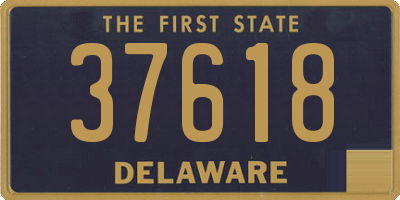 DE license plate 37618