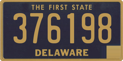 DE license plate 376198