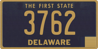 DE license plate 3762