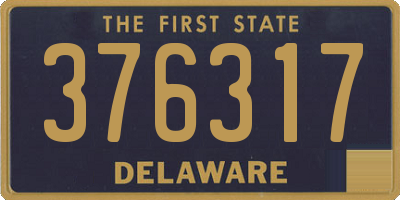 DE license plate 376317