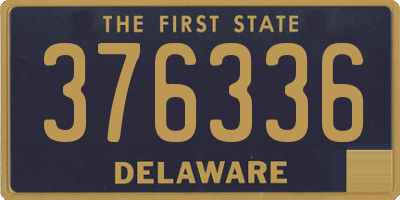 DE license plate 376336