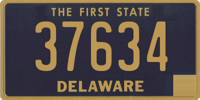 DE license plate 37634
