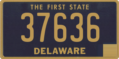 DE license plate 37636