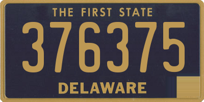 DE license plate 376375