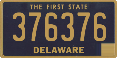 DE license plate 376376