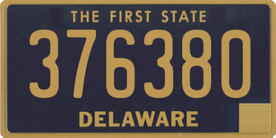 DE license plate 376380