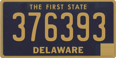 DE license plate 376393