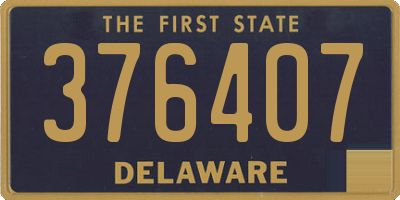 DE license plate 376407